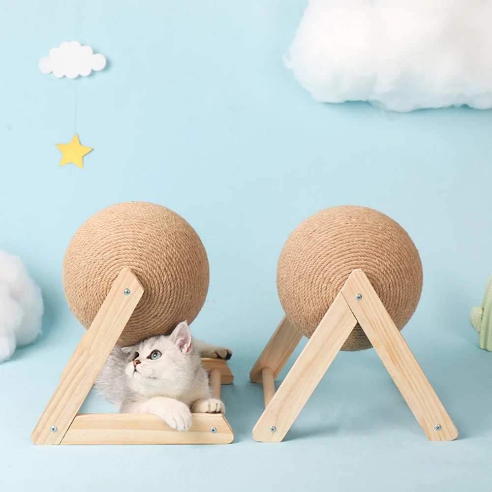 Juguete de Bola de Rasguño de Sisal Duradero para Gatos