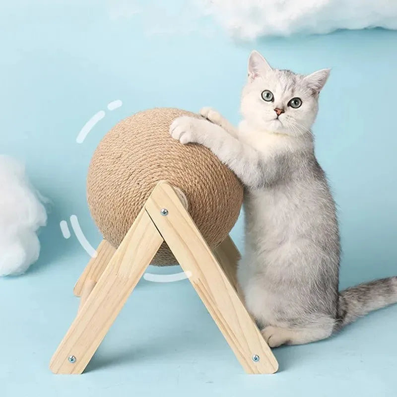 Juguete de Bola de Rasguño de Sisal Duradero para Gatos