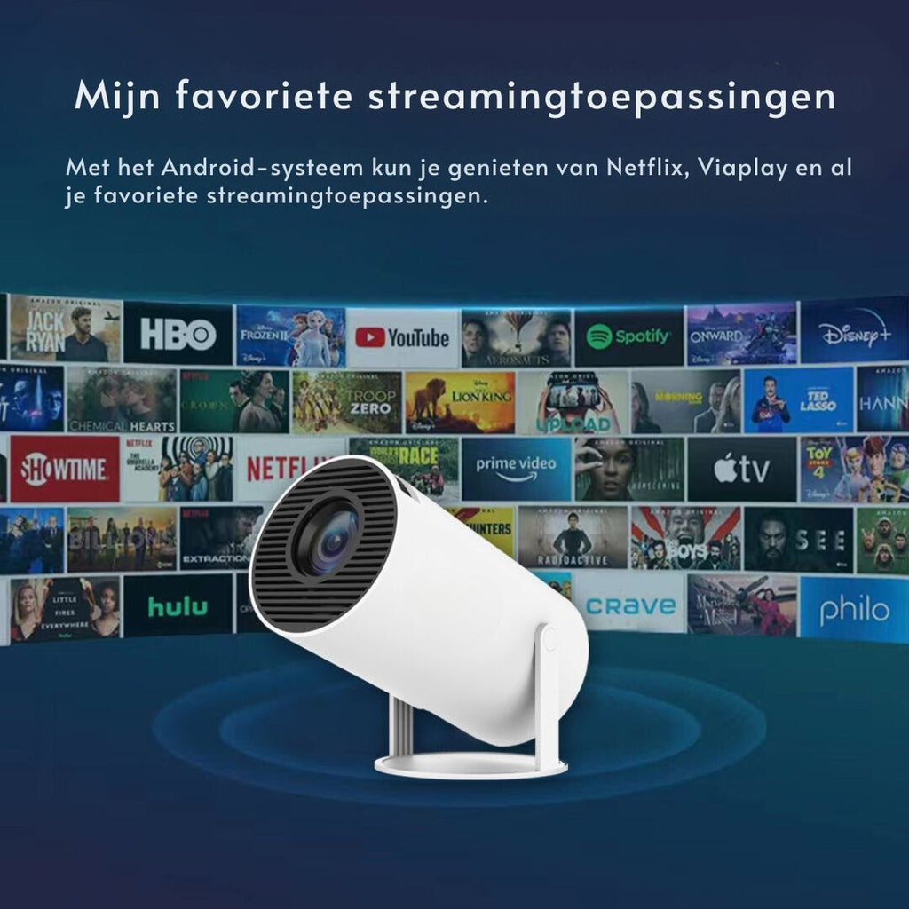 UltraScreen - Proyector inteligente 4K para una asombrosa claridad HD y conectividad sin fisuras