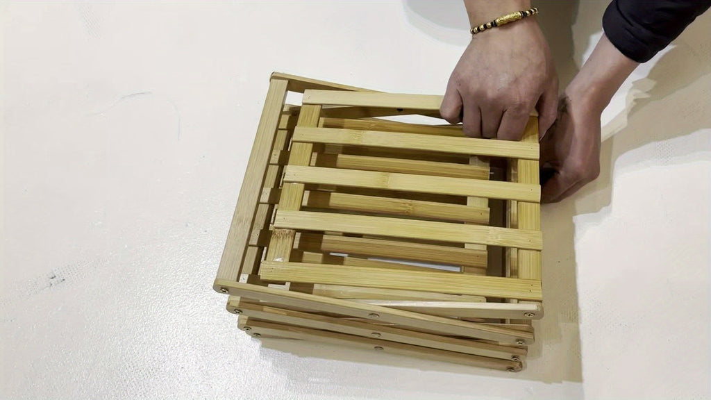 Estante para Zapatos de Bambú Inteligente – Compacto y Práctico para Cualquier Entrada