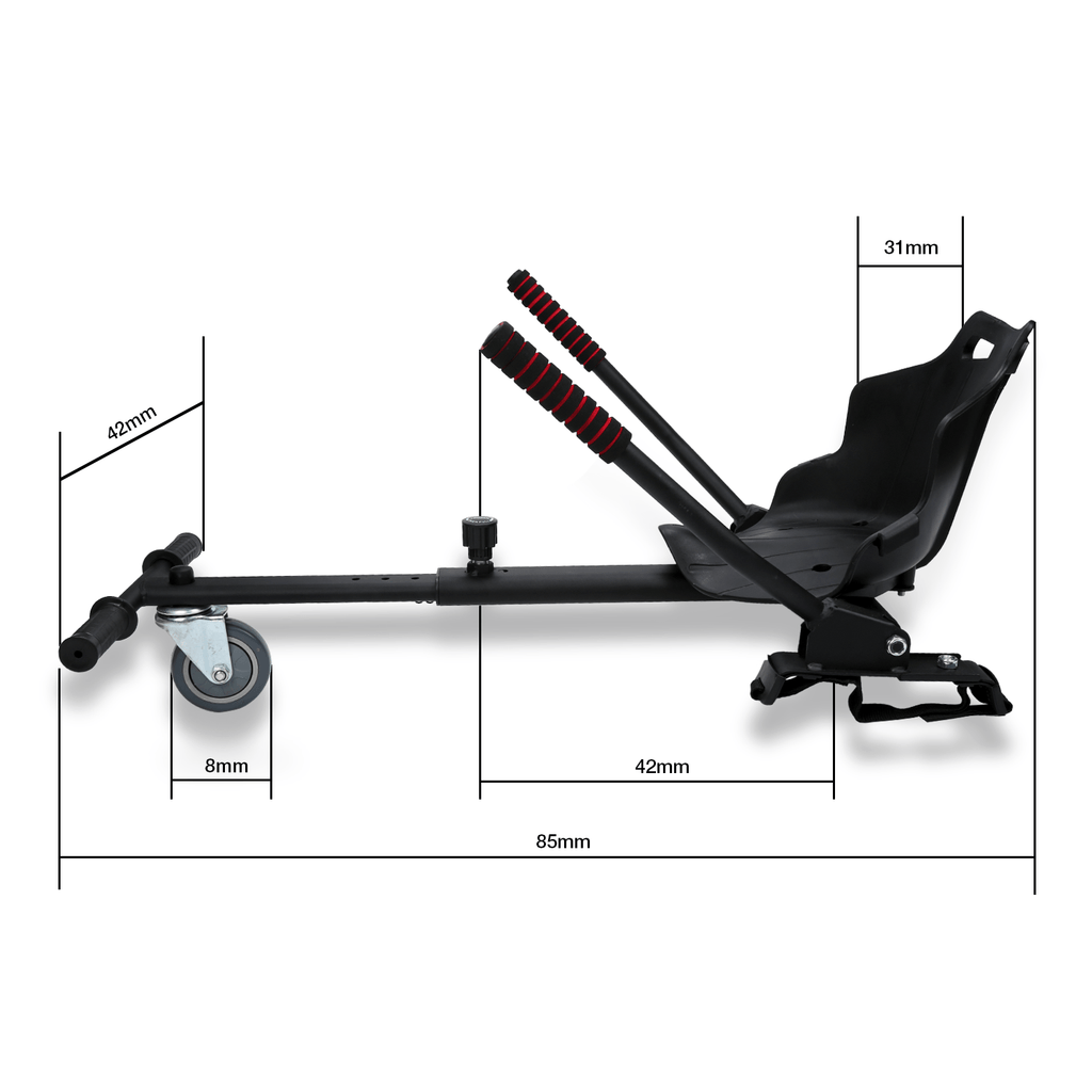 HoverKart Pro – Silla Cómoda y Ajustable para Hoverboard