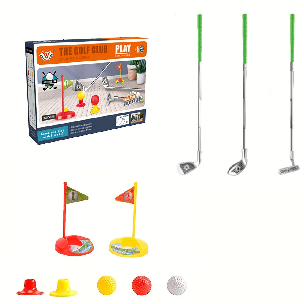 Set de Golf para Niños - Palos Ajustables y Objetivos para Diversión Infinita