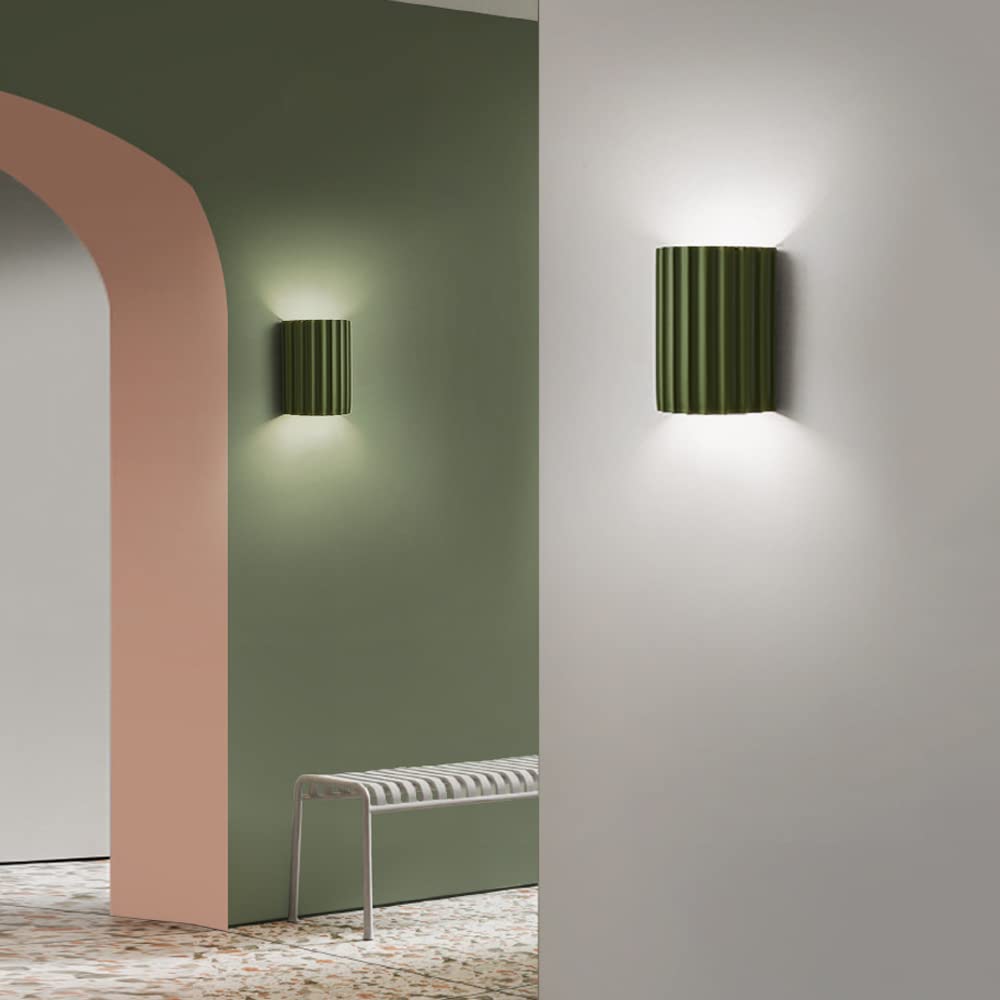 Aplique de Pared Moderno Semicircular de Resina
