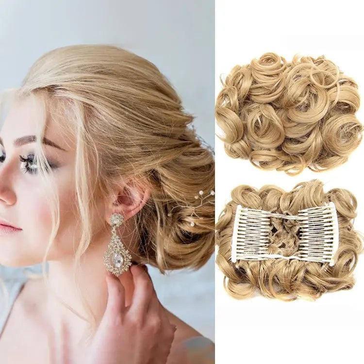 GlamBun™ – Moño desordenado con rizos | 1+1 GRATIS