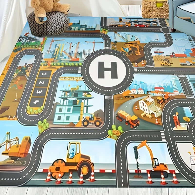 Alfombra de Juego de Construcción y Aventura – Para Pequeños Exploradores y Jugadores Creativos