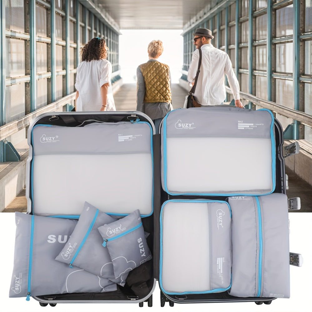 JOURNEASY - Juego de 7 bolsas organizadoras para maletas, portátil, para viajar
