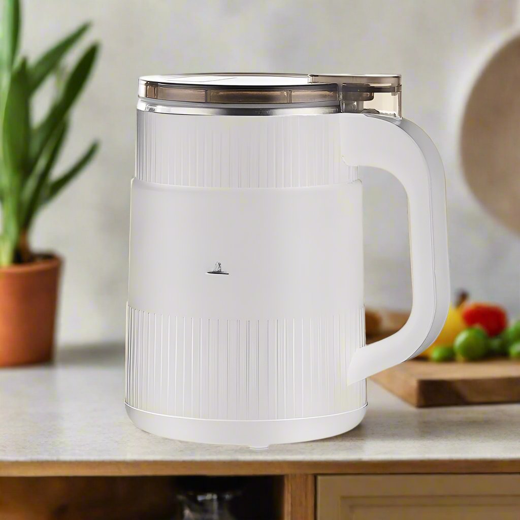 Molino Eléctrico de Granos – Molino para Granos, Semillas, Especias y Café (Azul / Blanco)