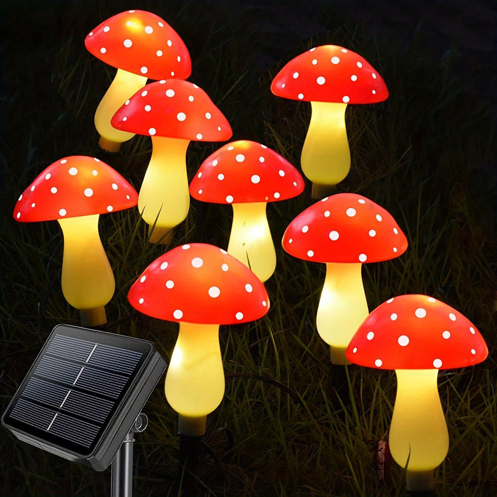 Setas Mágicas para el Jardín - Iluminación Juguetona para Exteriores