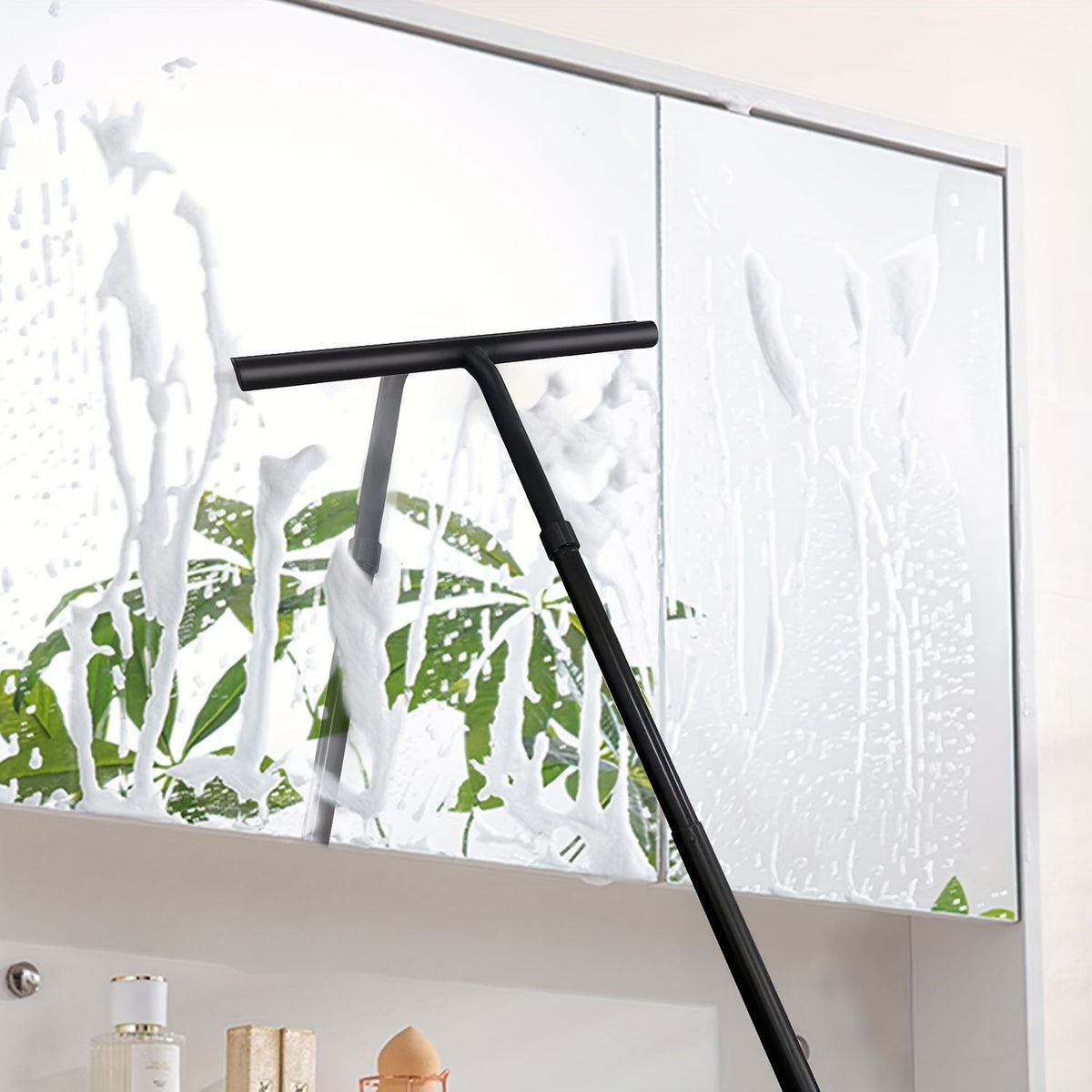 Limpiador de Ducha Telescópico con Mango Extensible – Para Pared y Suelo