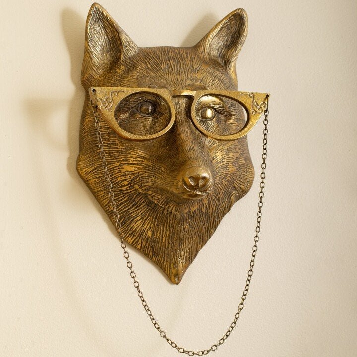 Decoración de pared con cabezas de animales única para el hogar