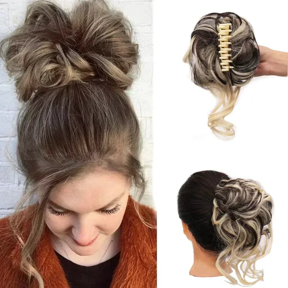 CurlyBun: Clip para Recogido de Cabello Rizado al Instante