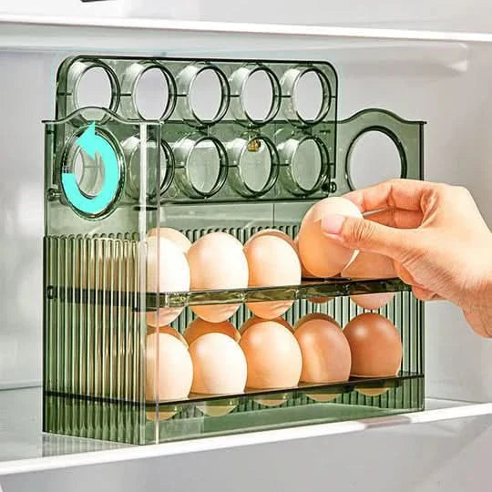 Organizador de huevos para el frigorífico con distribución fácil