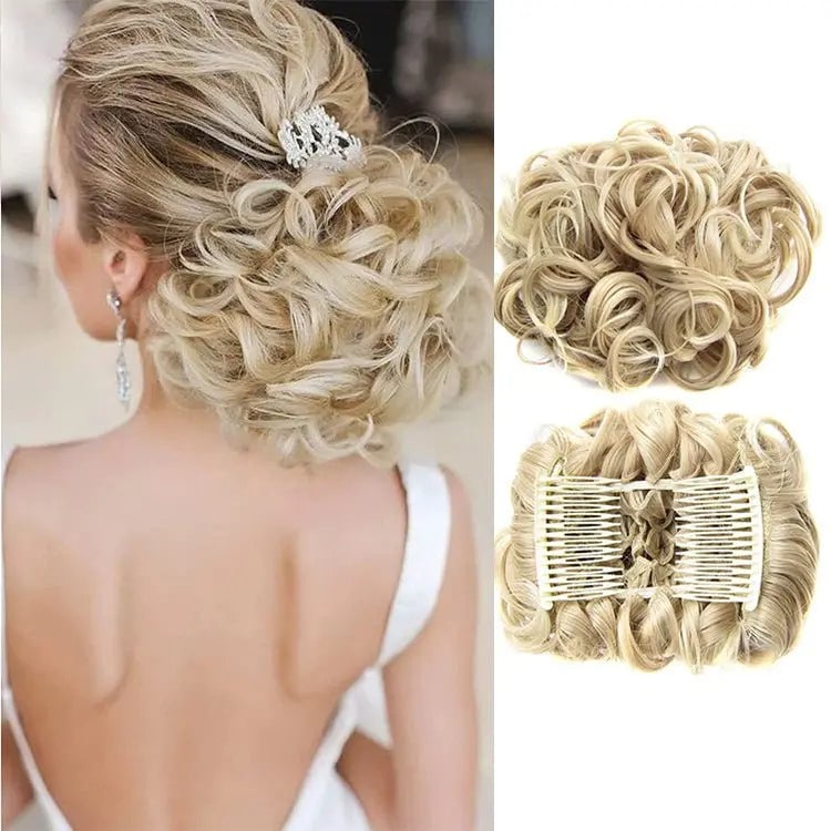 GlamBun™ – Moño desordenado con rizos | 1+1 GRATIS