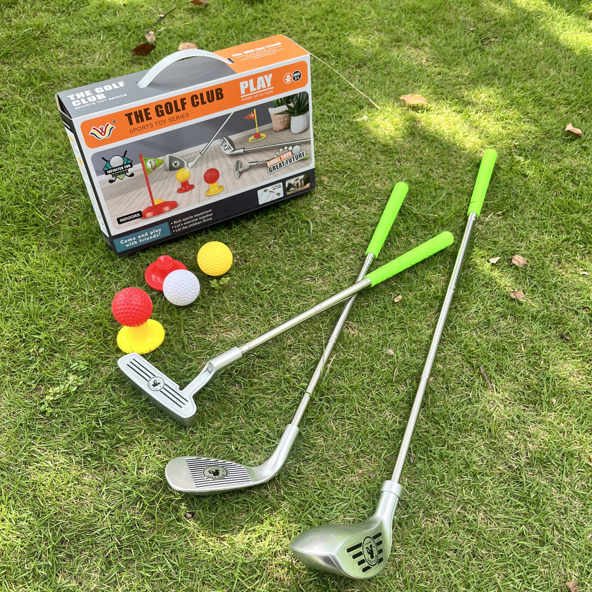 Set de Golf para Niños - Palos Ajustables y Objetivos para Diversión Infinita