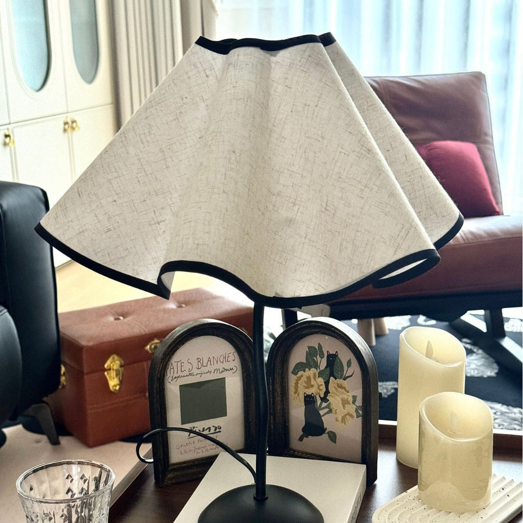 Lámpara de Mesa Diseño de Pétalo Luz de Noche