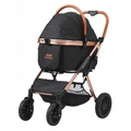 Carrito de Perro Plegable Fácil con Canasta Desmontable para Perros Pequeños