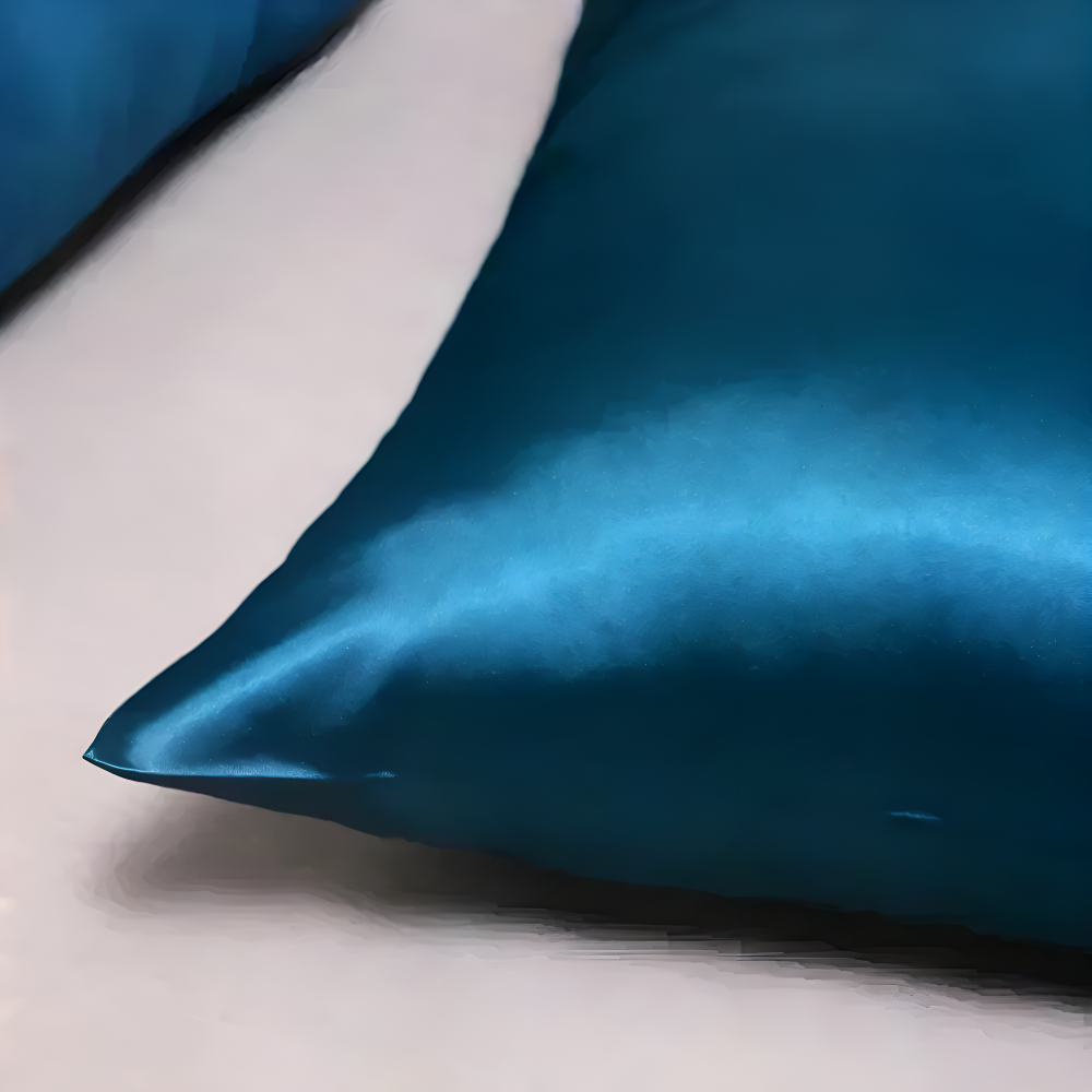 Funda de Almohada de Seda Suave Color Sólido