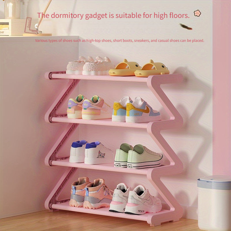 ZigZag ShoeRack - Organizador de Zapatos Elegante y Ahorra Espacio