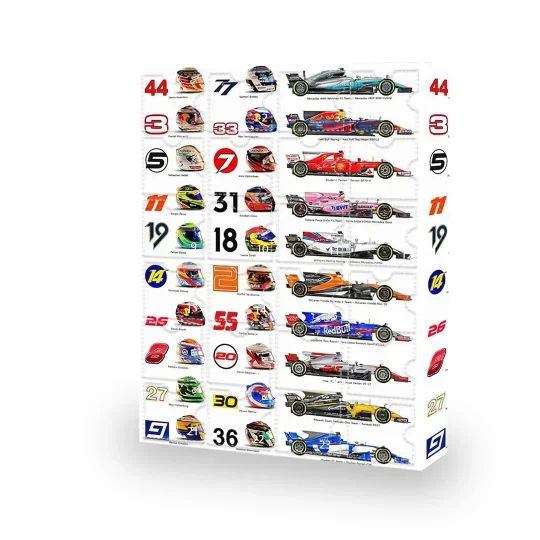Calendario de Adviento de Fórmula 1 con objetos coleccionables – Para verdaderos aficionados al automovilismo