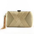 Éclessa Clutch de Noche de Lujo | Bolso de satén con borlas para una elegancia clásica y moderna