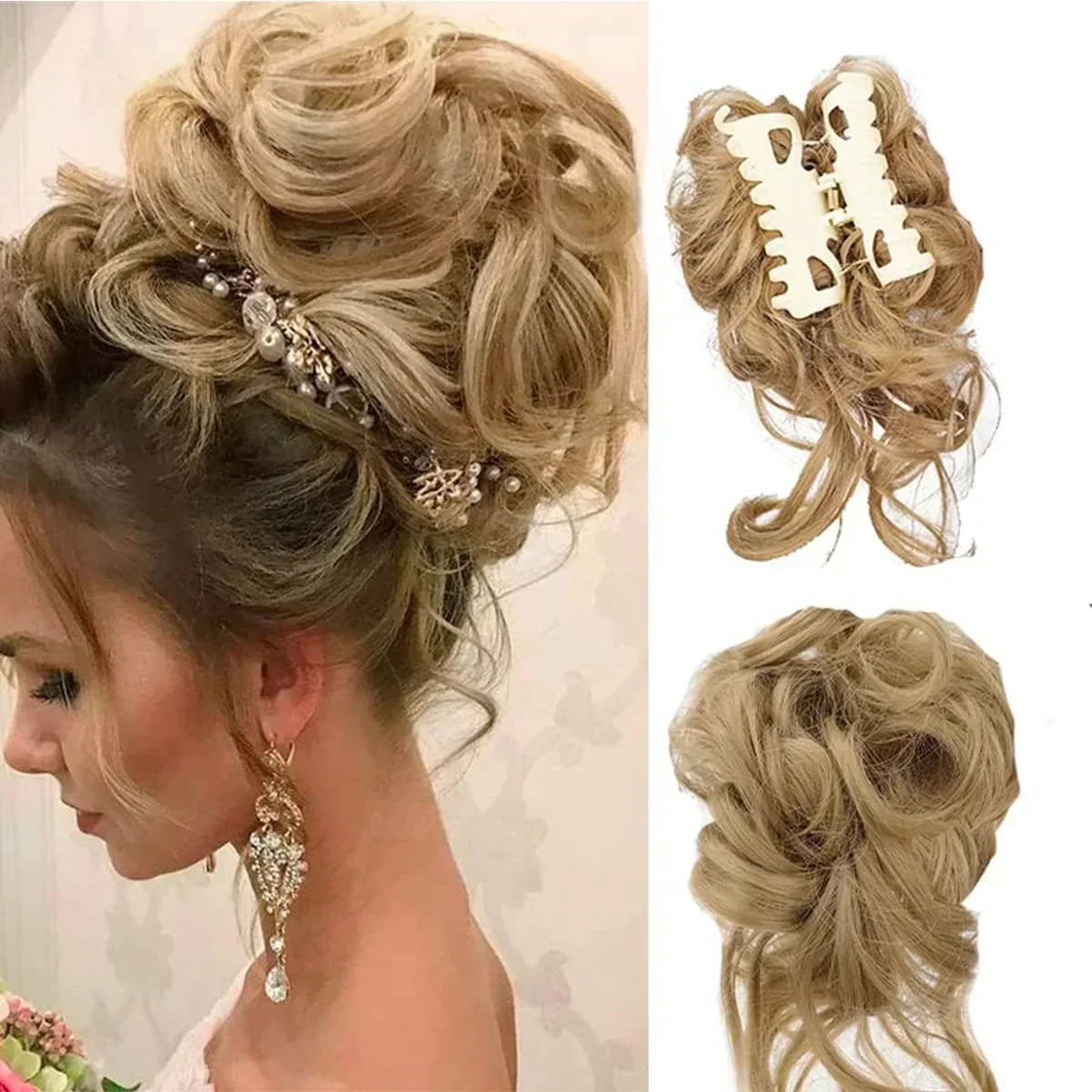 CurlyBun: Clip para Recogido de Cabello Rizado al Instante
