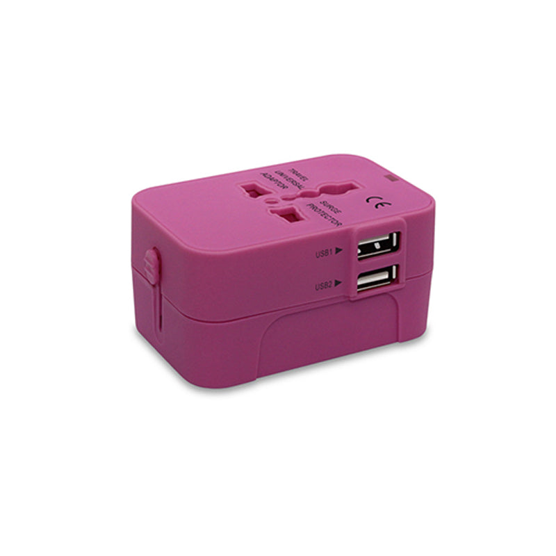 Adaptador de viaje universal con puertos USB duales | Brehn