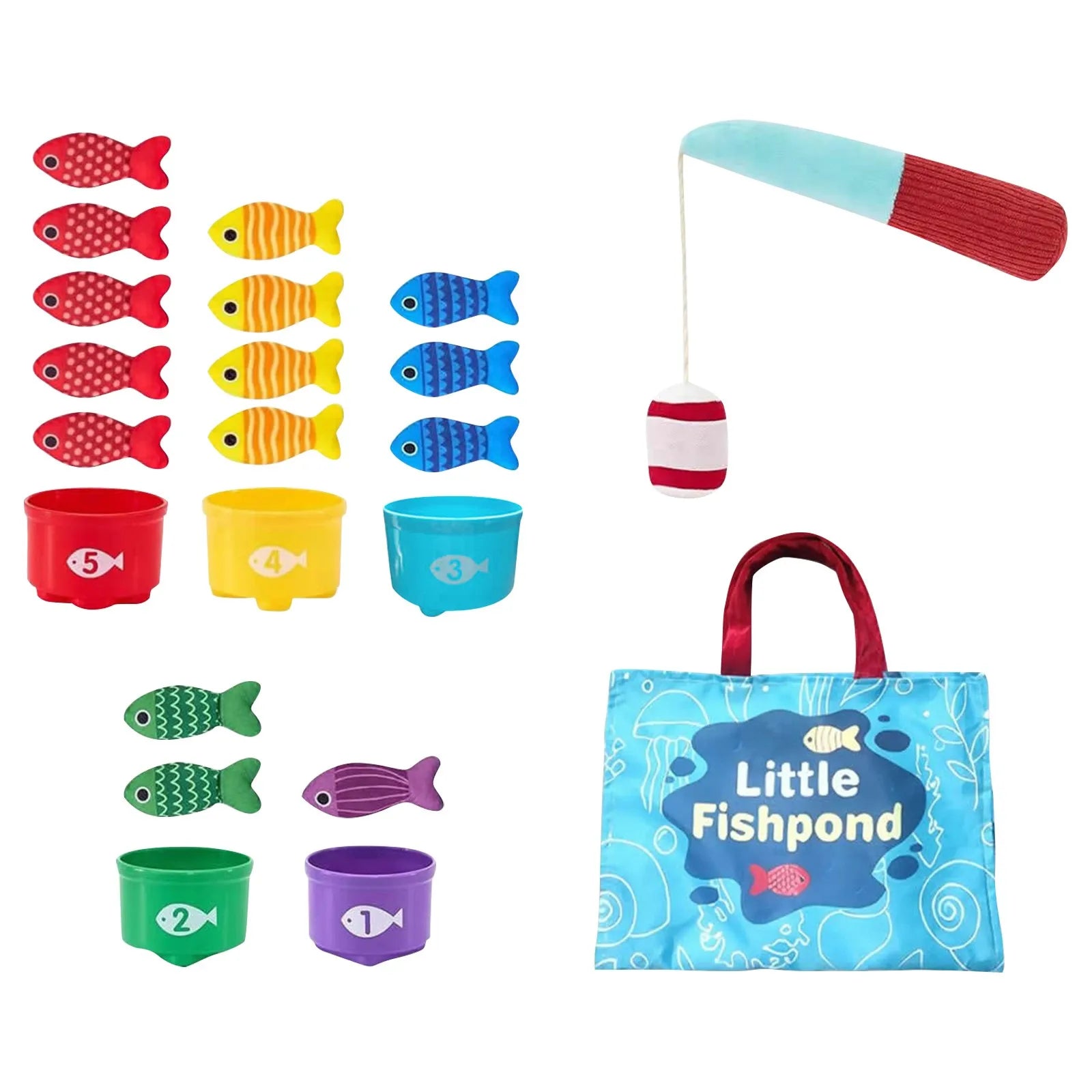 Juego de Pesca Magnético Aprendiendo Jugando - Motricidad y Creatividad