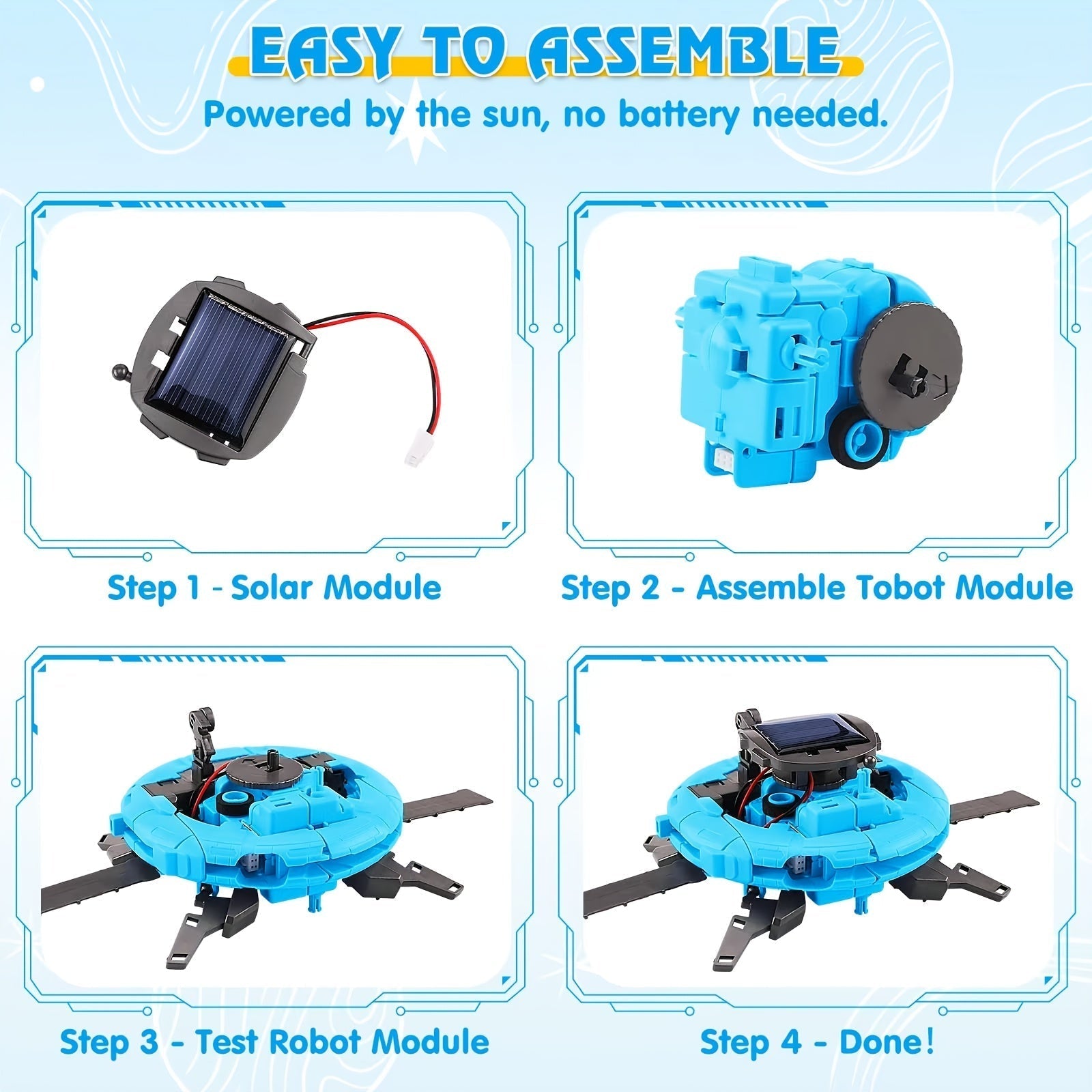 STEM Robot Solar 6-en-1 - Educativo e Innovador