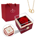 Caja de Rosa Eterna con Collar Personalizado para Damas