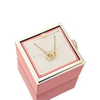 Caja de Rosa Eterna con Collar Personalizado para Damas