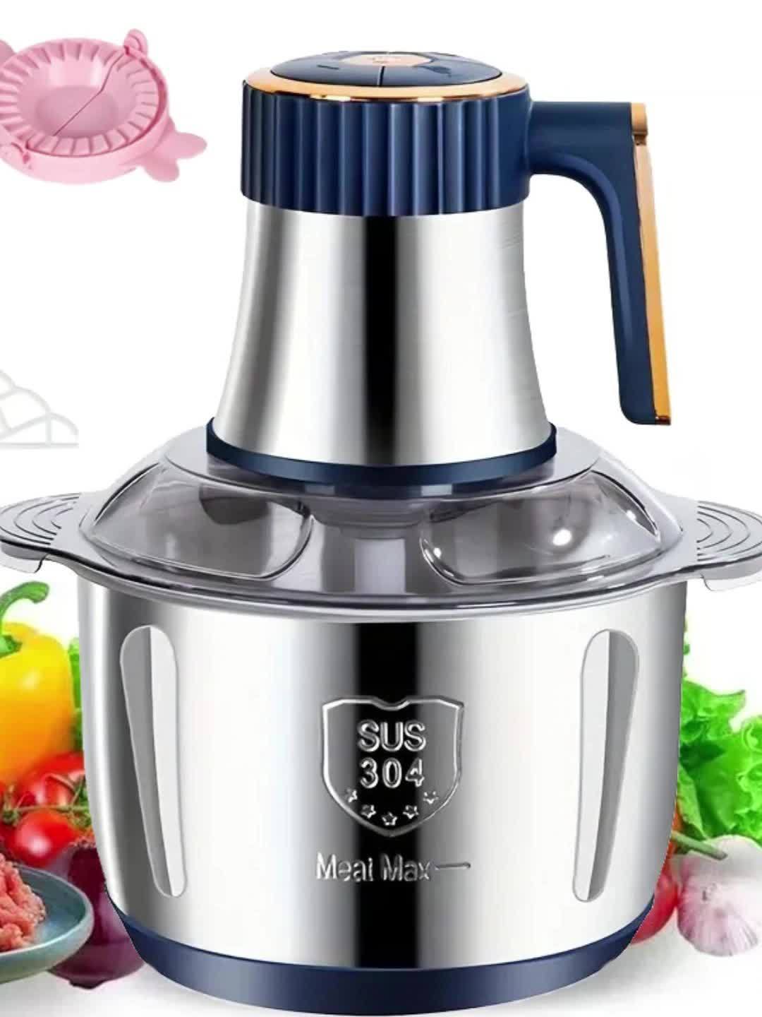 BowLift | Procesador de Alimentos de Acero Inoxidable – Potente Picadora de Carne y Cortadora de Verduras (5L, 5000 RPM)