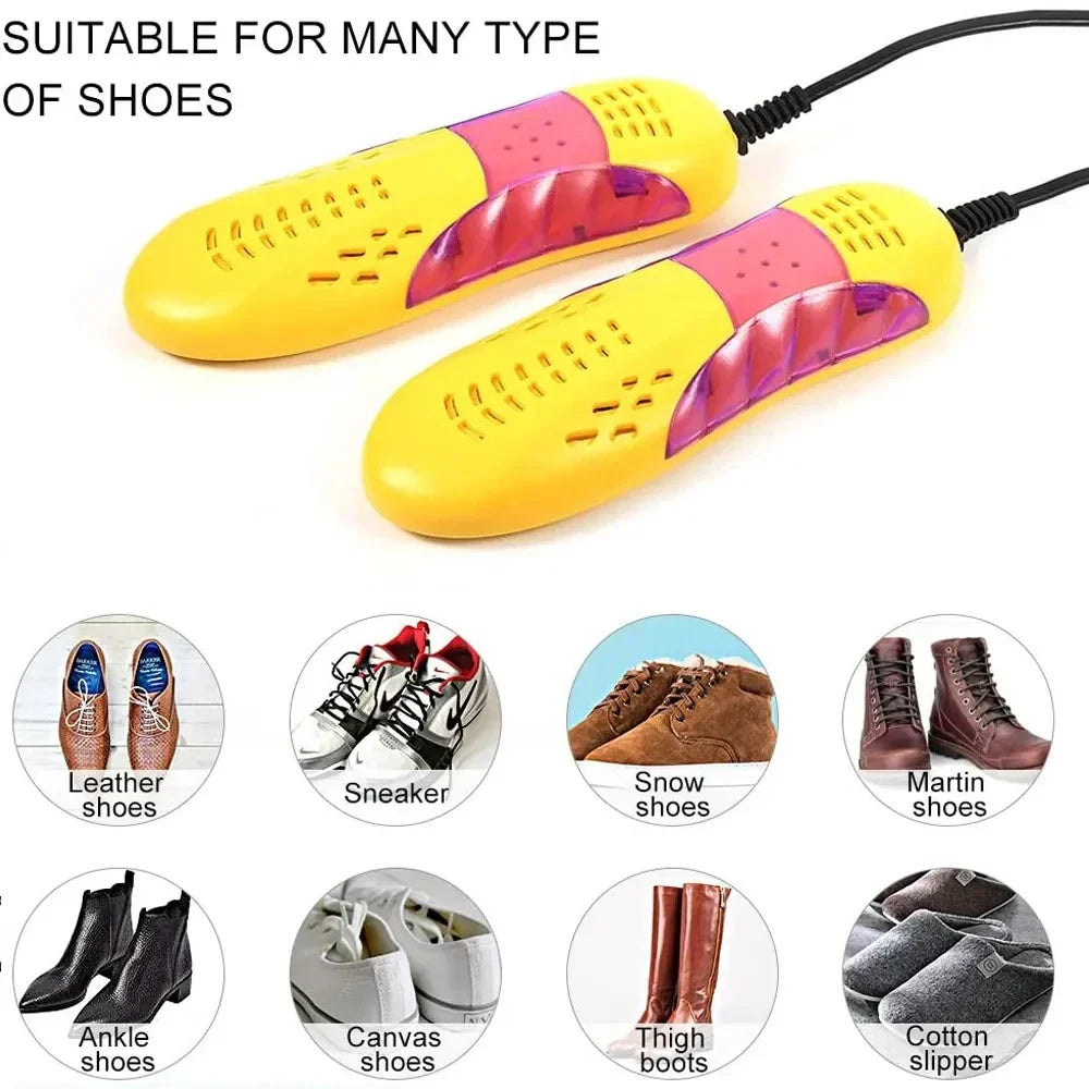 Secador de Zapatos Eléctrico - Eliminador de Olores UV | Calentador de Pies