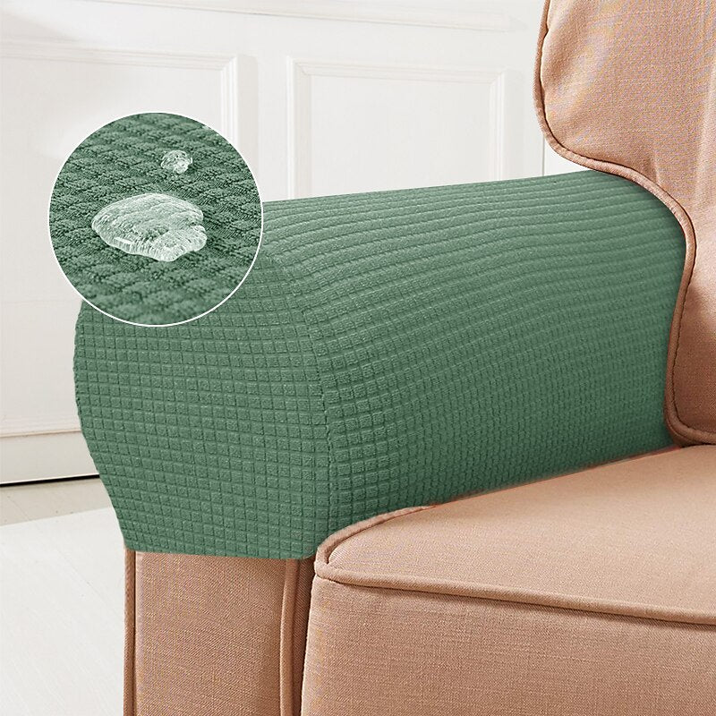 Kalsten | Fundas de Apoyabrazos Elásticas – Fundas de Spandex para Sillas y Sillones, Set de 2, Burdeos