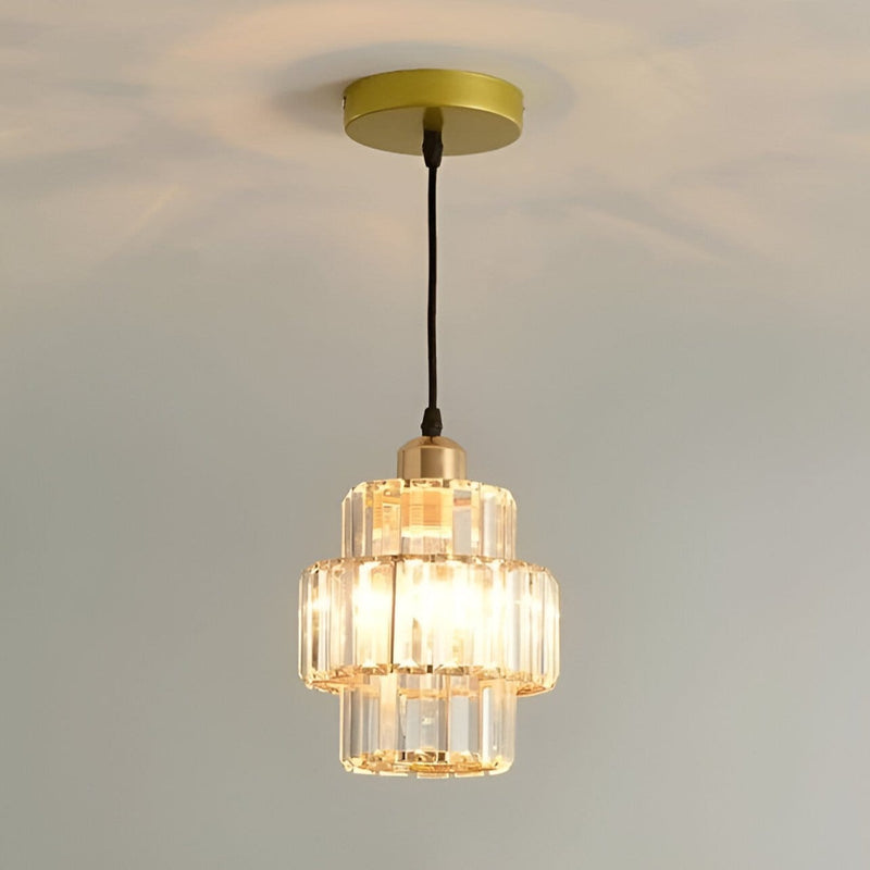 Lámpara Colgante de Techo de Cristal Elegante