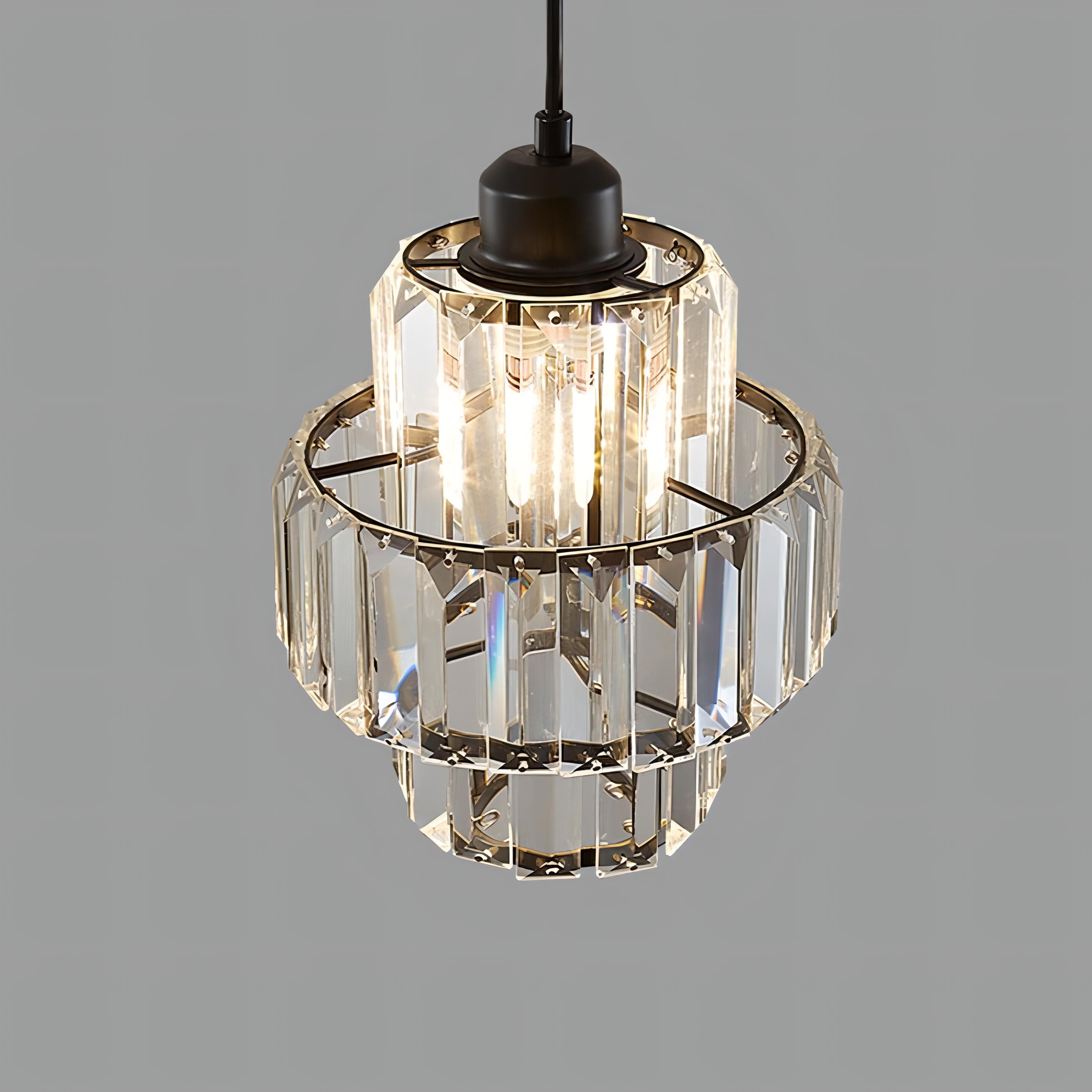 Lámpara Colgante de Techo de Cristal Elegante