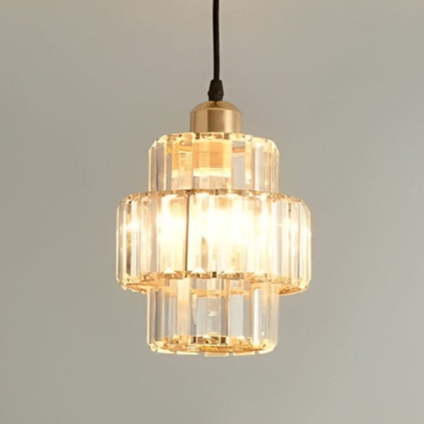 Lámpara Colgante de Techo de Cristal Elegante