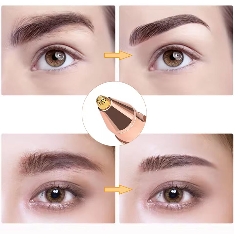 Recortadora de Cejas Eléctrica 2-en-1 para Mujeres