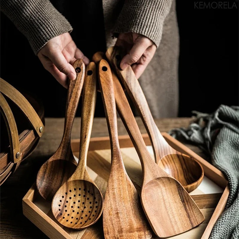 Juego de Utensilios de Cocina Elegante para Cocinar a Diario