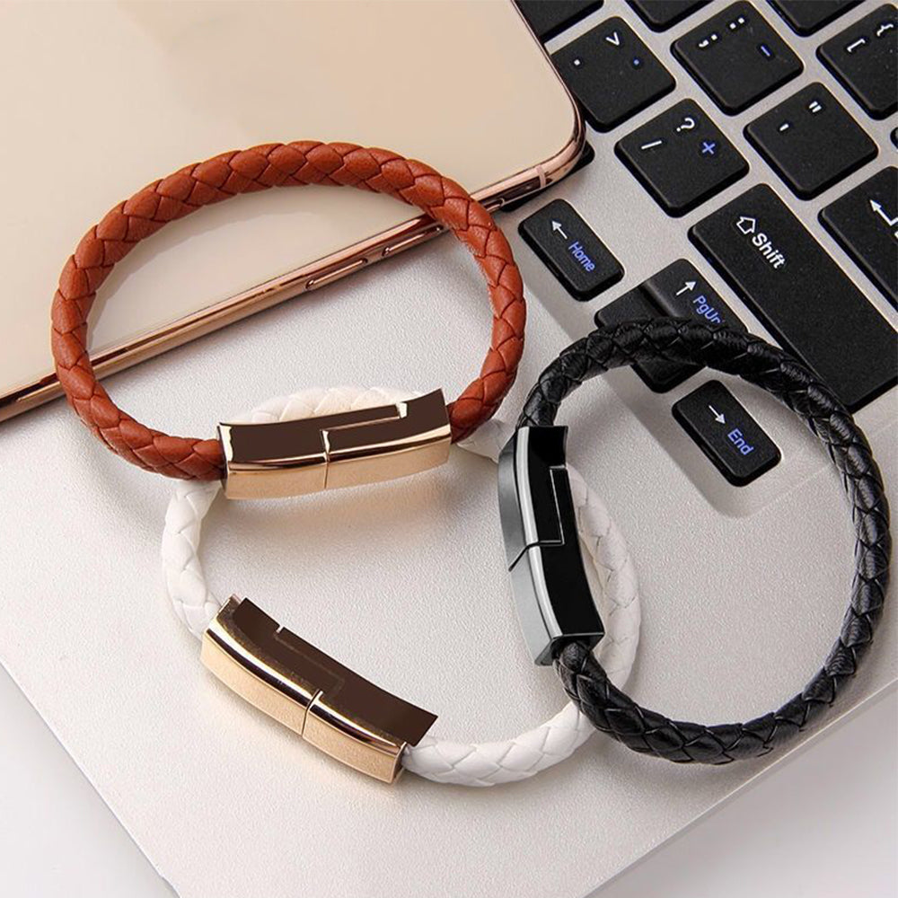 Pulsera Práctica con Cable de Carga para Electrónica