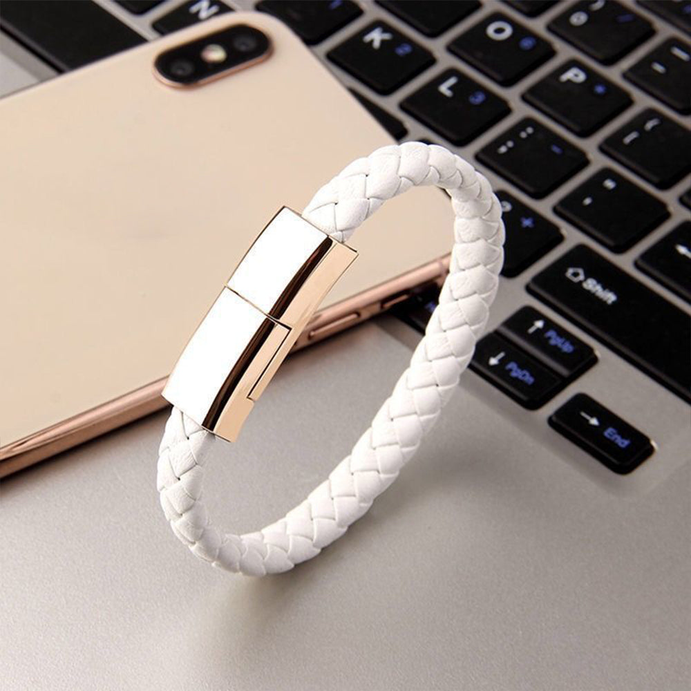 Pulsera Práctica con Cable de Carga para Electrónica
