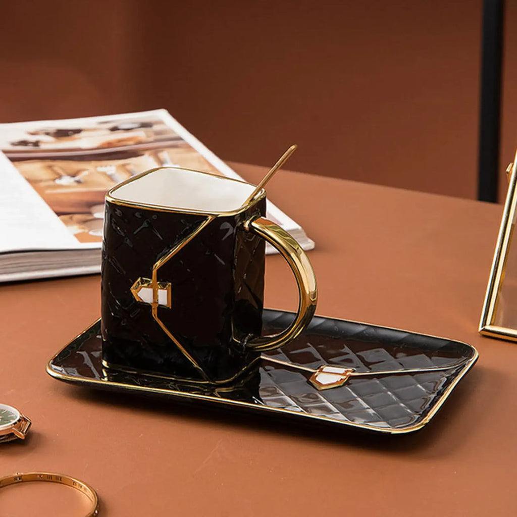 Elegante Set de Taza de Mano – Regalo Perfecto para Amantes del Té y Café