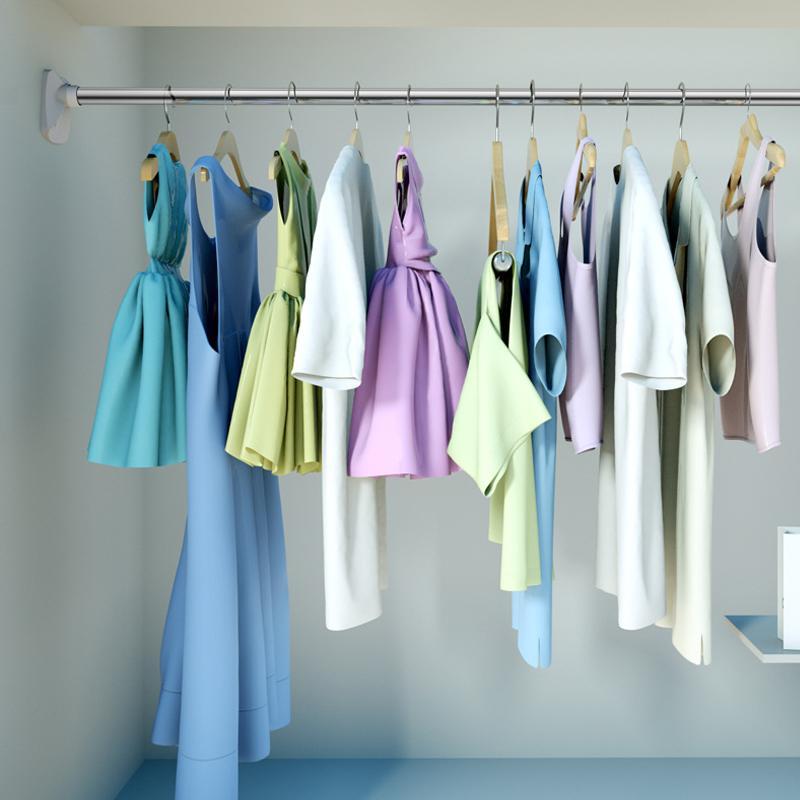 Varilla telescópica ajustable para almacenamiento de ropa