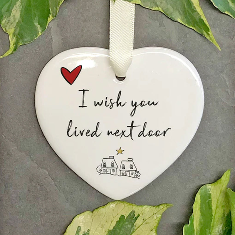 Adorno de Corazón Cerámico - Decoración Colgante | Regalo Perfecto