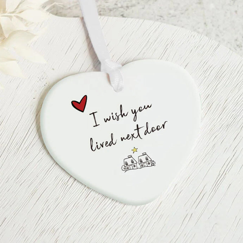 Adorno de Corazón Cerámico - Decoración Colgante | Regalo Perfecto