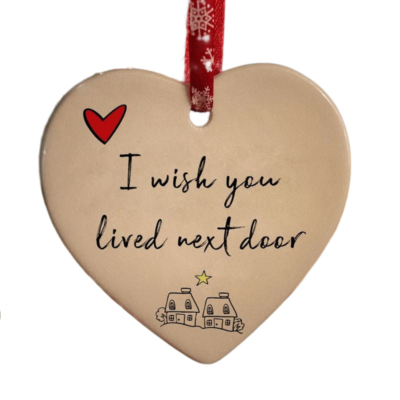 Adorno de Corazón Cerámico - Decoración Colgante | Regalo Perfecto