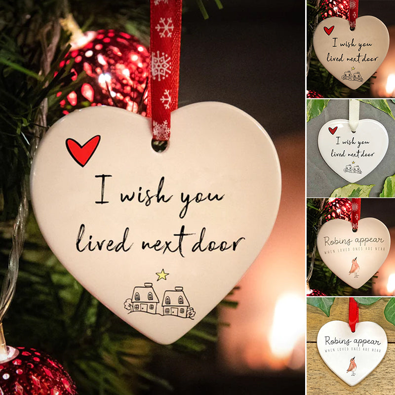 Adorno de Corazón Cerámico - Decoración Colgante | Regalo Perfecto