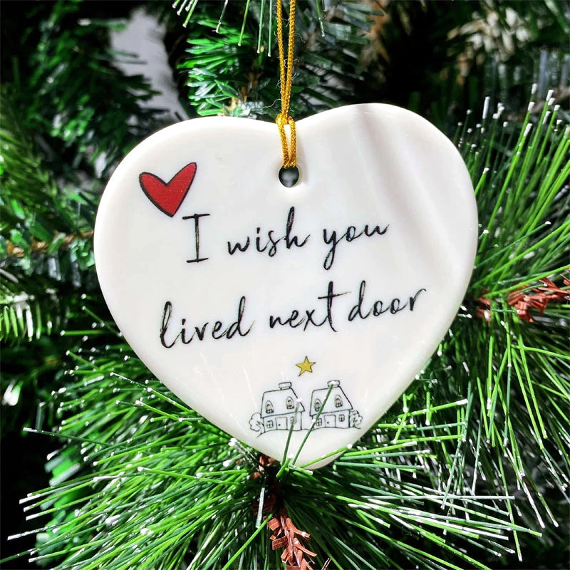 Adorno de Corazón Cerámico - Decoración Colgante | Regalo Perfecto