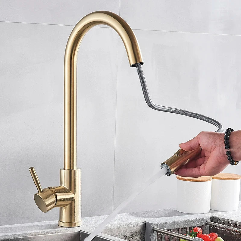 Grifo de Cocina con Rotación de 360° - Diseño Elegante
