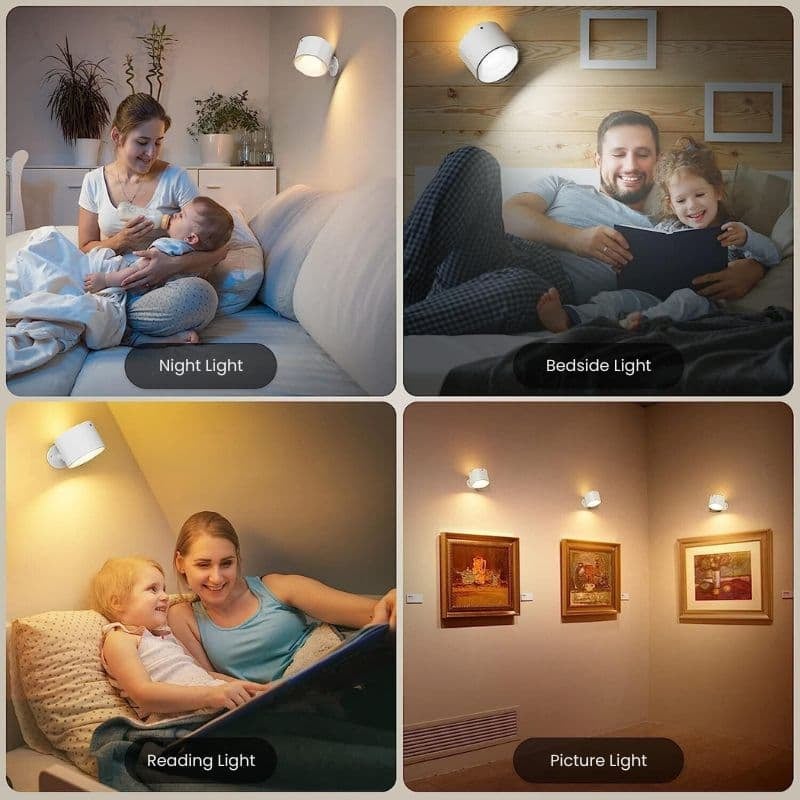 Lámpara de Pared LED Recargable para el Hogar