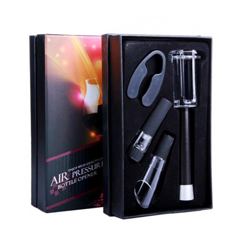 Set de Sacacorchos: Aire a Presión, Cortador de Papel de Aluminio, Vertedor de Vino